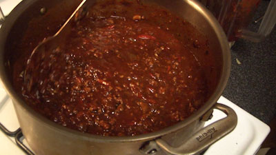 Lamb Chili Infused with Stout Beer
