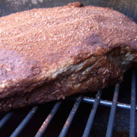 Smoked Beef Brisket with Chocolate Ancho Rub