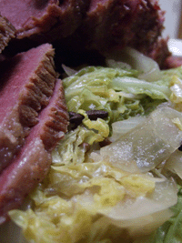 Stout Cured Corned Beef and Cabbage