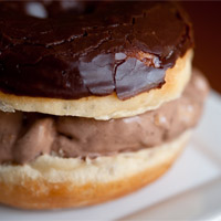 Chocolate Stout Ice Cream Donut 'Sandwich'