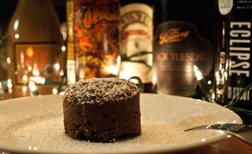 Christmas Pudding With Russian Imperial Stout Soaked Dried Fruit & Hard Sauce