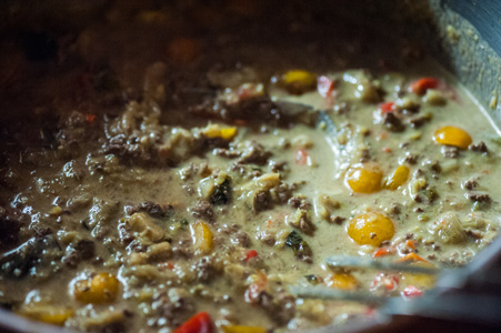 Duck Coconut Green Curry Chili